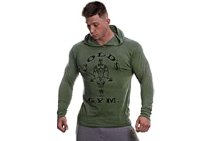 GOLD'S GYM Golds Gym Sweat Top Capuche et Manches Longues T-Shirt Homme
