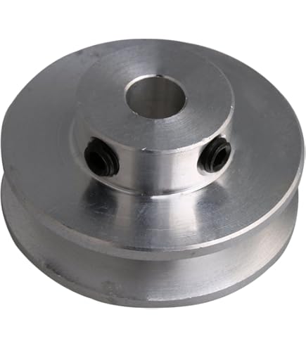 100mm Single Groove V-Belt Pulley - 24mm Bore, Cast Iron (For Electric Motors)