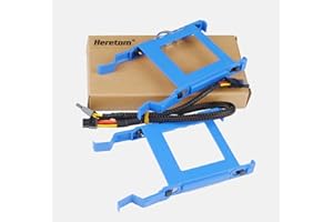 Heretom Lot de 2 2,5" Supports de Disque Dur Plateau Caddie SSD X9FV3 Tray Caddy pour Dell Optiplex 3040 3046 5040 7040 MT Vostro Inspiron 3650 3655 avec 1 Câble GP2JM