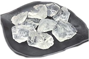 AITELEI Natural 1 LB Piedra de Cristal de Cuarzo Blanco En Bruto Piedra de Roca Original cruda Espécimen Colección curativa Piedra Mineral para Volteretas, Wicca Reiki