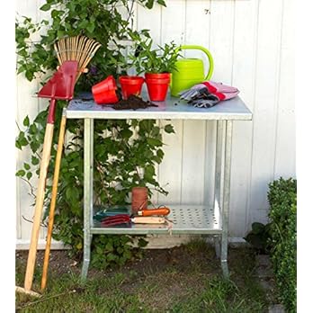 Pflanztisch Fr Garten Balkon Terrasse Aus Stahl Grtnertisch Woodinis Spielplatz