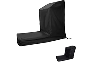 Flymer Treadmill Waterproof Cover for Home Running Machine - Outdoor Cover with Zipper and Drawstring - Black