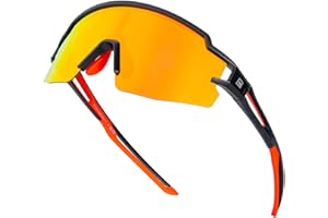 ROCKBROS Occhiali da Sole Ciclismo Bambini, Occhiali Polarizzati per Bici MTB, Protezione UV400, Montatura TR90, Adatto per Sportivi Running Escursione, Ragazzi e Ragazze