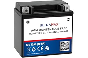 ULTRAMAX YTX14-BS/TTX14-BS 12v 12Ah Motorcykel AGM-batteri