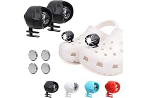 LEEWENYAN 2 Piezas Faros delanteros para zapatos, luces LED para zapatos con 3 modos de iluminación, Accesorios de decoración para Crocs, Faros impermeables para Caminar Camping Senderismo por la noche