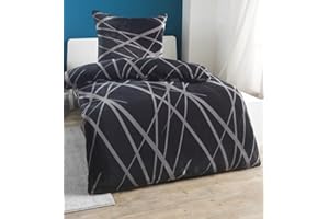 MALIKA Winter Plüsch Bettwäsche Nicky-Teddy Cashmere Coral Fleece 135x200 155x220 200x200 Kissenbezug 80x80 Verschiedene Muster, Größe:135 x 200 cm, Design - Motiv:Anthrazit Dream