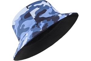 Zylioo L/XL/XX-Large Bucket Sun Hats,Big Reversible Fishing Hats,Double Sided UV Protection Fisherman Hat for Golf Hiking Outdoor
