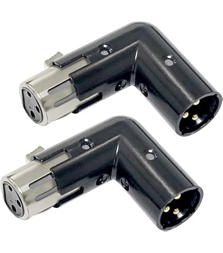 Pronomic Steckerset 6,3 Mm Klinke – 5 Stück, Schwarz, Mit Spannzangen-Zugentlastung