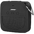 TXEsign Silicone Case Sleeve Compatible with Bose SoundLink Micro Waterproof Portable Speaker, Full Protective Stand Up Case Shockproof Travel Carry Case with Carabiner (Dark Gray)