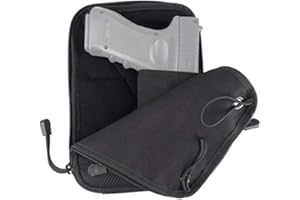 MEROURII Verdeckte Pistolentasche, Taktische Mehrzweck Pistolenholster Fanny Pack Gürteltasche mit Gürtelschlaufen für Pistole, 23,5x17x2 cm