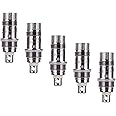 Nautilus BVC Coils for Aspire, Intense Flavour, Longer Lifespan, Deliciously and Cloudy, TVDC, 2ml Cartridge Capacity No Nicotine, 5 Pack (1.6ohm)
