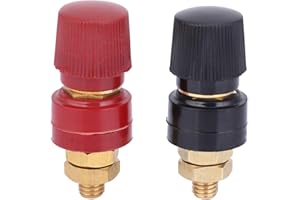 2 Sztuk 555 Typ Mosiądz Przemysłowe Plastikowe 0 V-380 V M8 Binding Post Binding Post Mosiężny Terminal Binding Post Miedzi Post Terminal Binding Spawanie Inverter