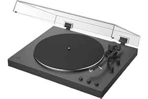PS-LX3BT, Trådlös Bluetooth-skivspelare med helautomatisk uppspelning, trådlöst Hi-Res-ljud, remdrift, inbyggd phonoförstärkare, 2-hastighetsdrift, dammskydd