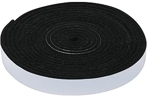 Carkio Smoker Gasket Seals, High Temp Grill Gasket Self Stick Felt, 1 Pack 7/8" x 1/8" 15 Feet Grill Gasket Seal Tape, Smoker Gasket, Grill Fireplace Seal per Smoker BBQ Lid