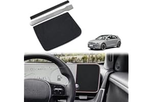 BestEvMod for Ioniq5 RHD Screen Side Mesh Panel Black Wrap Compatible with Hyundai Ioniq 5 2022 2023 Accessories