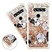 Produktbild COTDINFOR LG V40 hülle Cute Glitzer Handyhülle Sparkle Bling Flüssigkeit Treibsand Schutzhülle Stoßfest Weich Silikon hülle für LG V40 Funny Dog YB.
