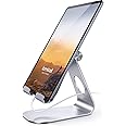 Lamicall Tablet Stand, Adjustable Tablet Holder - Desktop Stand Dock Holder Compatible with 4-13" Tablet Such as iPad Pro 11, 9.7, 10.5, 12.9 Air Mini 4 3 2, Kindle, Nexus, Tab, Silver