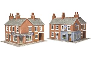 Metcalfe PN116 Corner Shop & Pub Card Kit - Red Brick N Gauge