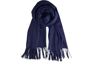 QBSM Womens Large Soft Wedding Evening Pashmina Shawls Wraps Scarfs