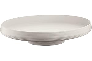Guzzini - Tierra, Schale/Obstplatte - 750ml, Milchweiß, Oval 43 x 30x h8,9cm - 179700156, Weiß