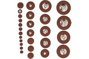 Lazmin112 Cuscinetti in Pelle Sax, 28 Pezzi Kit di Riparazione e Manutenzione di Cuscinetti per Sax Multiforme per Sassofono Soprano