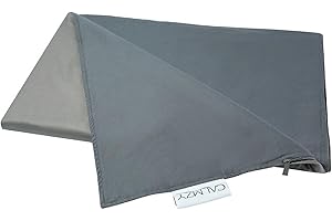 ‎CALMZY Calmzy Bettbezug für Gewichtsdecke 150x200cm - Bezug für Schwere Decke für erholsamen Schlaf & schnelles Einschlafen - Therapiedecke für Erwachsene – Weighted Blanket - Dunkelgrau/Grau