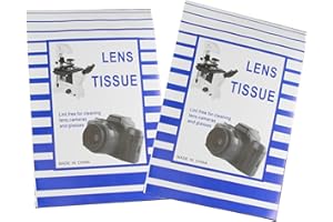 ABINCHAOBANG Lens Cleaning Paper Portable Lens Tissue Practical Lens Cleaning Cloth for Camera Electronic Screens Microscope and Glasses (100 Sheets/2 Copies)