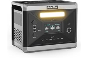 CELLPLAY SOLARPLAY Tragbare Powerstation 2400w, 2160wh Solargenerator mit LiFePO4 Akku, 12 Anschlüsse, UPS, Portable Power Station für Outdoor Camping, Wohnmobil-Reisen, Notstromaggregat (Q2501)