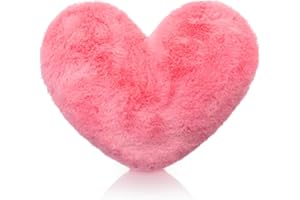 Brandsseller Pluszowa poduszka w kształcie serca, 40 x 30 cm, przytulna poduszka dekoracyjna, romantyczny prezent na urodziny, walentynki lub Dzień Matki, miękka poduszka ozdobna na sofę, łóżko i