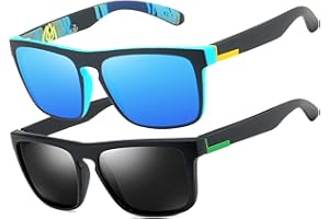 LEDING&BEST Occhiali da sole polarizzati per uomo donna/Pesca Golf Bicicletta Guida Pesca arrampicata Sport all'aperto occhiali da sole