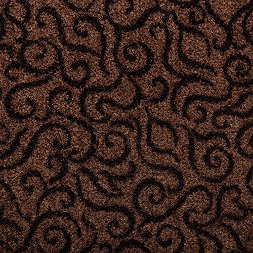 Schmutzfangmatte BRASIL für den Eingangsbereich | mit Ornament | rutschfest & flach | braun | 3 Größen (90x150cm) - 2