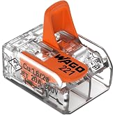 Terminals WAGO 221-412 | 2-pole, up to 4 mm2, COMPACT cable connectors with lever for all types of conductor in the world, co