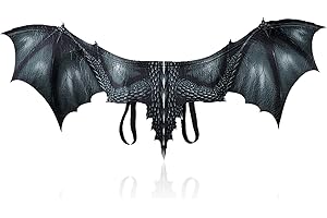 ZeiLaBang Kakadi Set di maschere per Halloween con ali di drago, aquilone, maschera con aquilone, costume per bambini, adulti, dinosauro, per maschera, Halloween, feste, carnevale