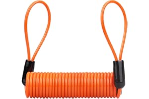 WOEIFGV 3.5mm Anti-Theft Spring Wire Rope Motorcycle Bike Lock Cable Lock Reminder Cable Theft Handlebar Scooter Disc Brake Lock