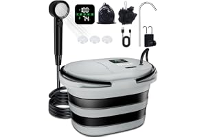 Spopal campingdusch, integrerad pump och 20 liters vattenhink, 13 000 mAh