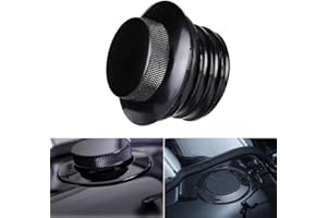 WANLIAN Black Pop Up Gas Cap Vented Fuel Tank Cap REGULAR THREAD Compatible with 1982-2010 Harley Davidson
