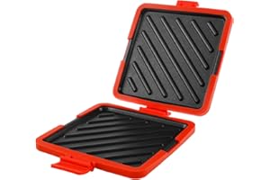 NZWBSHSSP Microwave Toastie Sandwich Maker, Micro Munchy Maker, Microwavable Toastie Maker with Adjustable Silicone Straps, No Electricity, Wireless(Red)