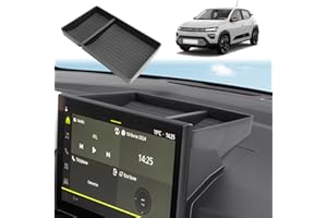 ‎GAFAT GAFAT Neu Facelift 2025 Dacia Spring Electric EV 2025 2026 Mittelkonsole Aufbewahrungsbox, Dacia Spring 2025 Hinter dem 10,1 Zoll Touchscreen Ablagen Organizer, Dacia Spring 2025 Zubehör