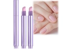 OKMINI 2PCS Tip Pusher Pen,3-in-1 Nail Care Pen,Cuticle Oil Pen and Nail Care,Cuticle Pusher P/en,Strengthen Brighten Cuticle Oil for Nail,Na/il Buffer Pe/n and Cuticle Removal for Nourishing Cracked N/ail
