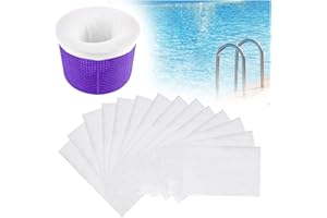 SIGANDG Skimmer de Piscina, Calcetines de Malla Skimmer, Filtro de Cesta de Piscina, Calcetines Skimmer de Piscina, Calcetines de Filtro Skimmer de Piscina para Cesta de Piscina (10 uds)