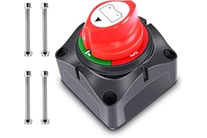 Gebildet 12V-24V/275A Interruttore Isolatore Batteria Interruttore di Disconnessione Batteria per Auto,Marine,Barca