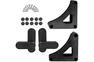 VortexQ6 Caravan Table Bracket Storage Kit - Security Retaining Mounting Kit with Screws for Stowage Table Accessories in Caravan, Motorhome, Campervan Table Accessories Black