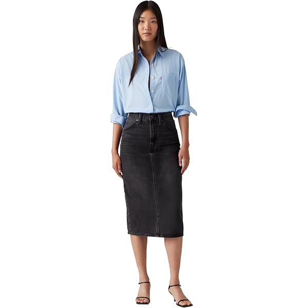 Levi's Lvg high rise pull-on denim sk Niñas Azul (Guijarro Claro) 12 años
