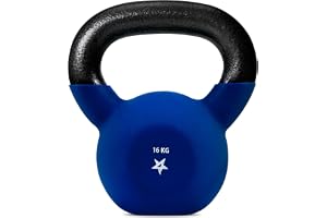 Yes4All 2–20 kg gjutjärn, kettlebell med neoprenbeläggning, flerfärgade kettlebells, Swing Dumbbell, enkel
