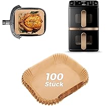 Airfryer Accessoires voor Philips 3000-5000 Dual Basket 9L, Opvouwbare Siliconenvorm Accessoires voor Heteluchtfriteuse Philips Airfryer NA350/NA550 9L Herbruikbare Ovenschaal Vervanging Bakpapier