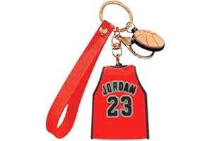 Floatdream Silicona Llavero De Baloncesto, Regalo Baloncesto Colgante, 3d Llavero De Silicona De Dibujos Animados, para Llavero De Coche, Bolsa Colgante (Rojo)