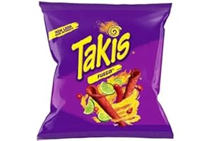 SUCOS Takis Fuego Barcel - Piccole Tortillas di Mais al gusto di Peperoncino/Lime - Pack 70g
