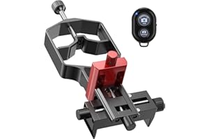 MOVE SHOOT MOVE Adattatore per telefono telescopico a 3 assi ad alta precisione – Supporto universale per smartphone Digiscoping per microscopio monoculare binoculare | Adatto a tutte le fotocamere del cellulare
