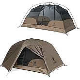 OneTigris COSMITTO 2 Person Backpacking Tent - Free Standing Lightweight Waterproof 3 Season Camping Tent for Outdoor Hiking 