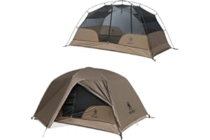 OneTigris COSMITTO 2 Person Backpacking Tent - Free Standing Lightweight Waterproof 3 Season Camping Tent for Outdoor Hiking Mountaineering (Upgraded Version)